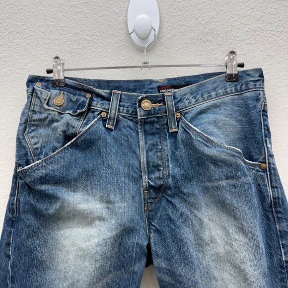 Levis Engineered Distressed Denim Cotton Blue Jeans Pants Mens size 30x32 - Picture 2 of 10